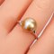 10.41 mm, Gold South Sea Pearl, Diamond & Pearl Open Ring