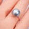 Approx. 10.0 mm, Tahitian Pearl, Solitaire Pearl Ring