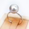 10.1 mm, Tahitian Pearl, Solitaire Pearl Ring