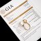(GIA) 10.15 mm and 14.19 mm, South Sea Pearl, Twin Pearl Open Ring