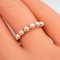 Approx. 3.0 mm, Akoya Pearl, Six Pearl Row Ring
