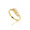 Approx. 3.0 mm, Akoya Pearl, Three Pearl Row Daimond Ring