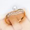 Approx. 4.0 mm, Akoya Pearl, Crown Diamond Solitaire Pearl Ring