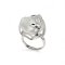 Approx. 13.0 x 17.0 mm, Souffle Pearl, Leaf CZ Paved Solitaire Pearl Ring