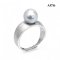 Approx. 8.0 mm, Akoya Pearl, Solitaire Pearl Ring