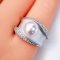 Approx. 8.0 mm, Akoya Pearl, Modern Design Edge CZ Paved Solitaire Pearl Ring