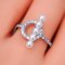 Approx. 3.5 mm, Akoya Pearl, OI Pearl Row CZ Paved Ring