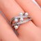 Approx. 3.5 mm, Akoya Pearl, Comet Pearl CZ Paved Ring