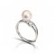 Approx. 7.9 mm, Akoya Pearl, Solitaire Pearl & CZ Ring