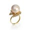 15.8 mm, Edison Pearl, Solitaire Pearl Blooming Flower Ring