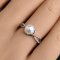 Approx. 6.5 mm up, Akoya Pearl, Infinity Shoulder CZ Paved Solitaire Pearl Ring