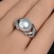 Approx. 10.4 mm, Edison Pearl, Cross Bow Solitaire Pearl Ring