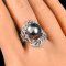 Approx. 11.5 mm, Tahitian Pearl, Solitaire Pearl Plume Ring