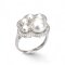Approx. 4.0 mm and 8.0 mm, Akoya Pearl, Cat Paw Pearl Ring