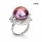 Approx. 14.0 - 16.0 mm, Edison Pearl, Flower Bloom Pearl Ring