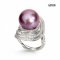 Approx. 14.0 - 15.0 mm, Edison Pearl, "Galaxy" Solitaire Pearl Ring