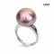 Approx. 16.0 mm, Edison Pearl, Solitaire Pearl Ring