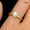 Approx. 6.0 mm, Moonlight Lot, Akoya Pearl, Solitaire Pearl Ring