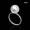 Approx. 11.0 mm, White South Sea Pearl, Solitaire Pearl Ring
