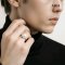 Approx. 11.0 mm, White South Sea Pearl, Solitaire Pearl Ring