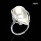 Approx. 14.0 mm, Fireball Baroque, Freshwater Pearl, La Mer Pearl Ring