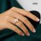 Approx. 3.0 mm, Akoya Pearl, Flower Pearl Ring