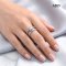 7.4 mm, Akoya Pearl, Solitaire Pearl Parallel Shoulder Open Ring