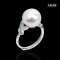 Approx. 11.8 mm, Edison Pearl, Solitaire Pearl X CZ Shoulder Ring