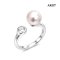 7.9 mm, Hanamomo, Akoya Pearl, Pearl & CZ Head Open Ring