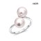 Approx. 8.0 mm up, Hanamomo, Akoya Pearl, Duo Pearl Open Ring