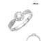 (GIA) Natural Diamond, Round Brilliant 0.31ct.(0.31ct,D,VVS1,Ex), Bridal Diamond Wedding Ring