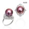 Approx. 12.0 mm, Edison Pearl, "The Royal Rhombus" Solitaire Pearl Ring