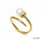 Approx. 6.0 mm, Akoya Pearl, Nail Solitaire Pearl Open Ring