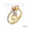 9.0 mm, Hanashinju, Gold South Sea Pearl, Dangle Pearl, Diamond Ring
