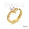 Approx. 6.0 mm, Hanamomo, Akoya Pearl, Vivian Pearl, Open Ring