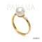 Approx. 7.0 mm, Akoya Pearl, Solitaire Pearl, Side Stone CZ, Ring