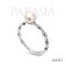 Approx. 6.0 mm, Hanamomo, Akoya Pearl, Solitaire Pearl, Shoulder Bead CZ, Ring