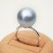 Approx. 13.81 mm, South Sea Pearl, Solitiare Pearl Ring