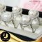 แหวนมุกออโรร่า มุกน้ำจืดคัดเกรด สีขาว ทรงซาลาเปา ขนาด 12 mm เกรด AA ตัวเรือน เงินแท้ 92.5 ชุบทองคำขาว ประดับเพชร CZ / R854 / 31.1.64