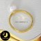แหวนมุกเม็ดเดี่ยว มุก Edison น้ำจืดคัดเกรด สีขาว ทรงกลม ขนาด 8-8.5 mm เกรด AAA ตัวเรือนแหวนสกัดลายเงินแท้ 92.5 ชุบทอง / R888 / ว888 / 3.3.64