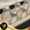 แหวนมุกตาฮิติ มุกเม็ดเดี่ยว ฐานมงกุฎ มุกตาฮิติ สีเทา ทรง Semi-round ขนาด 11 mm เกรด AA+ ตัวเรือนมงกุฎ เงินแท้ 92.5 ชุบทองคำขาว ประดับเพชร CZ / R820
