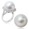 16.60 mm , South Sea Pearl , Solitaire Pearl Ring