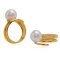 10.0 - 11.14 mm , South Sea Pearl , Solitaire Pearl Ring