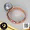 แหวนมุกเม็ดเดี่ยว ไข่มุกตาฮิติน้ำเค็มคัดเกรด สีดำ-เทา ทรงหยดน้ำ-บารอก ขนาด 8-9 mm เกรด AA+ ตัวเรือนแหวนเกลี้ยง เงินแท้ 92.5 ชุบ Pink Gold / 12.5.64