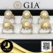 [ GIA ] แหวนดอกซากุระโอบไข่มุก South sea น้ำเค็มคัดเกรด สีทอง-Deep Gold ทรงกลม ขนาด 12 mm เกรด AAA ไข่มุกผ่านการตรวจรับรองคุณภาพจาก สถาบัน GIA (GIA Report No. : 7372936877) (code: 0148-0158 / 1,221) ตัวเรือนแหวนดอกซากุระ เงินแท้ 92.5 ชุบทองคำขาว / 12.5.64