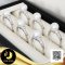 แหวนไข่มุกเม็ดเดี่ยว ฐานเปลประดับพลอยแท้ White Topaz ไข่มุก South Sea น้ำเค็มคัดเกรด สีขาว ทรงเกือบกลม ขนาด 8.5 mm เกรด AA+ ตัวเรือนแหวนเรียบ ฐานรองไข่มุกทรงเปล เงินแท้ 92.5 ชุบทองคำขาว ประดับพลอยแท้ White Topaz 0.2 ct / 16.5.64