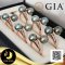 [GIA] แหวน Open ring หัวไขว้ไข่มุกทวิน ไข่มุกตาฮิติน้ำเค็มคัดเกรด สีดำประกายเขียว ทรงกลม ขนาด 8-9 mm เกรด AA+ [ไข่มุกผ่านการตรวจรับรองคุณภาพจาก สถาบัน GIA (Code: 0114-0133 / 1,701)] ตัวเรือนแหวน Open ring กรวยเกลี้ยง เงินแท้ 92.5 / 26.5.64
