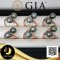 [GIA] แหวน Open ring หัวไขว้ไข่มุกทวิน ไข่มุกตาฮิติน้ำเค็มคัดเกรด สีดำประกายเขียว ทรงกลม ขนาด 8-9 mm เกรด AA+ [ไข่มุกผ่านการตรวจรับรองคุณภาพจาก สถาบัน GIA (Code: 0114-0133 / 1,701)] ตัวเรือนแหวน Open ring กรวยเกลี้ยง เงินแท้ 92.5 / 26.5.64