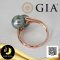 [GIA] แหวน Open ring หัวไขว้ไข่มุกทวิน ไข่มุกตาฮิติน้ำเค็มคัดเกรด สีดำประกายเขียว ทรงกลม ขนาด 8-9 mm เกรด AA+ [ไข่มุกผ่านการตรวจรับรองคุณภาพจาก สถาบัน GIA (Code: 0114-0133 / 1,701)] ตัวเรือนแหวน Open ring กรวยเกลี้ยง เงินแท้ 92.5 / 26.5.64