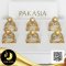 แหวน 6 สายไข่มุกเม็ดเดี่ยว ไข่มุก South Sea น้ำเค็มคัดเกรด สีทอง Dark Golden ทรงเกือบกลม - กลม ขนาด 10 mm เกรด AA+ ตัวเรือนแหวน 6 สาย เงินแท้ 92.5 ชุบทอง ประดับพลอยแท้ White Topaz / 23.6.64